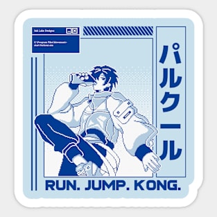 Run Jump Kong Parkour Sticker